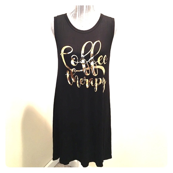 Coffee Therapy ☕️ dress or tunic - Picture 1 of 4